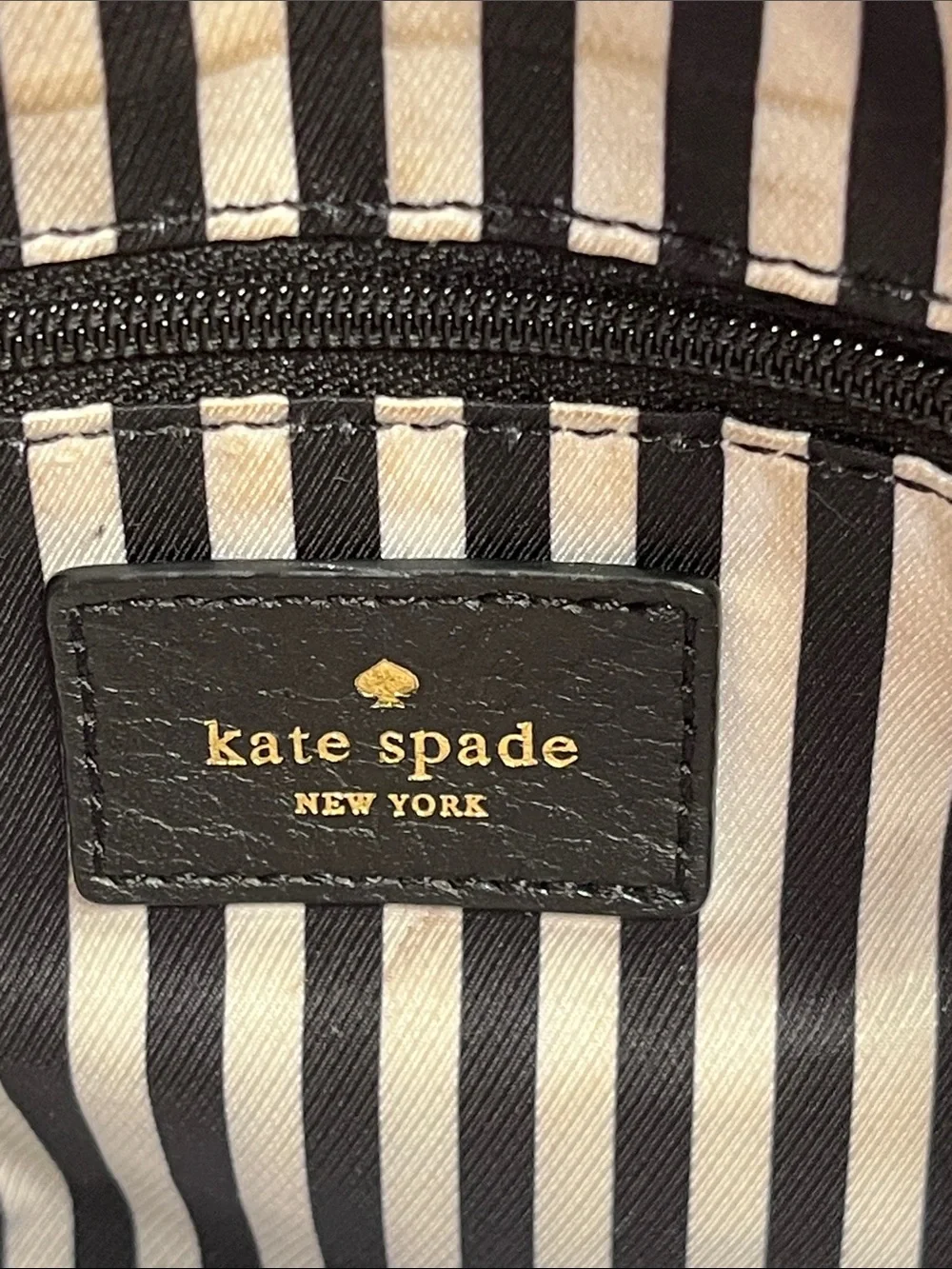 Kate Spade New‎ York Black Pebbled Leather Crossbody Shoulder Bag